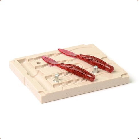 best_nj Soft Plastiс Mold Lure Making Injection Molds Ned Bomb Worm 3.25'' in Saudi Arabia