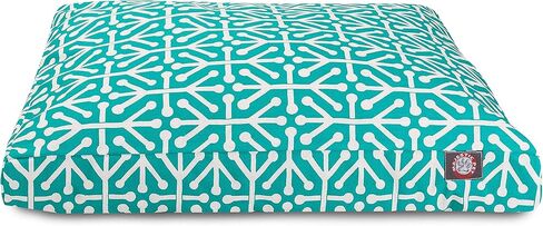 سرير كلب كبير مستطيل الشكل للاستخدام الداخلي والخارجي من باسيفيك أروبا مع غطاء قابل للإزالة والغسل من Majestic Pet Products Medium in Kuwait