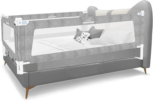 Upgrade Bed Rail for Toddlers, Extra Long Toddler Bed Rails, Height Adjustable Baby Bed Rail Guard, Bed Rails for Queen King Full Twin Mattress, with Child Safety Lock, (1 Side, 79") in Kuwait
