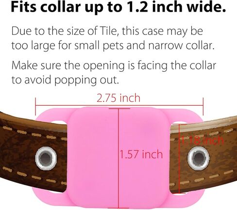 Silicone Tile Dog Collar Holder for Tile Mate 2020 & 2018, 2 Pack Tile Case Protective Cover for Pet Dog Cat (Black/Orange) in Kuwait