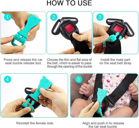 MORLIKE LIVING Unbuckle Release Assistant Tool, Easy Way to Unbuckle, Perfect for School Drop-Offs and Travel to Release Buckle (Blue) in Saudi Arabia