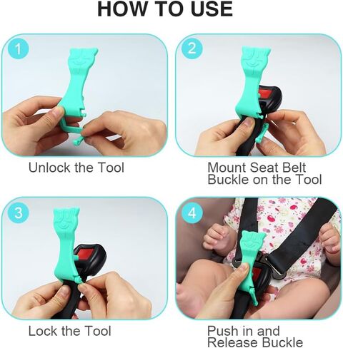 MORLIKE LIVING Unbuckle Release Assistant Tool, Easy Way to Unbuckle, Perfect for School Drop-Offs and Travel to Release Buckle (Blue) in Saudi Arabia