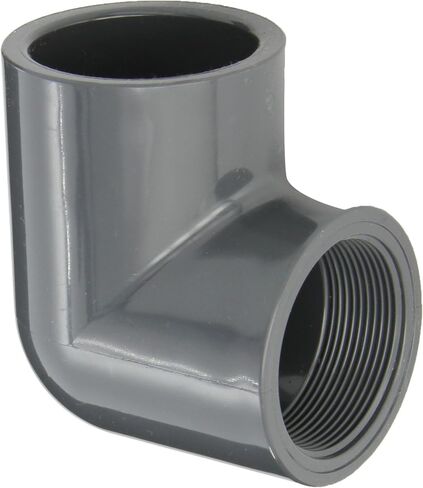 Spears 807 Series PVC Pipe Fitting, 90 Degree Elbow, Schedule 80, 1" Socket x 1" NPT Female in Saudi Arabia