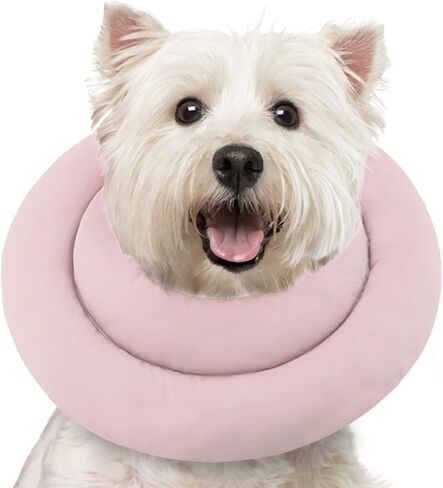 Pawfun Soft Dog Cone Alternative After Surgery,Comfortable Dog Recovery Collars Cones for Small Dogs,Adjustable Dog Neck Cone Protective Elizabethan Collar for Dogs to Stop Licking in Kuwait