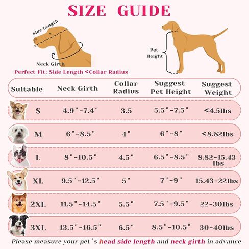 Pawfun Soft Dog Cone Alternative After Surgery,Comfortable Dog Recovery Collars Cones for Small Dogs,Adjustable Dog Neck Cone Protective Elizabethan Collar for Dogs to Stop Licking in Kuwait