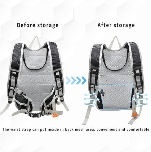 ONTYZZ 14L Small Running Backpack Waterproof& Lightweight Hiking Backpack with Reflective Stripes Small Backpack for Biking Hiking Running Skiing Camping Trekking Mountaineering Cycling in Kuwait