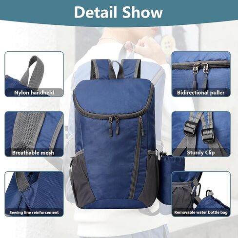 kingsea Foldable Backpack,Lightweight Packable High capacity Backpack for Travel Camping Hiking Outdoor Sports Daypack (Green) in Kuwait