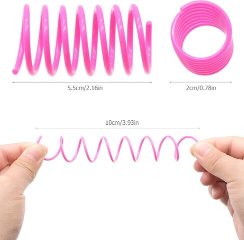 JJYHEHOT 30 قطعة ألعاب زنبركية للقطط، لعبة لفائف زنبركية ملونة للقطط الداخلية، زنبركات حلزونية كلاسيكية للقطط الصغيرة، العض، الصيد in Kuwait