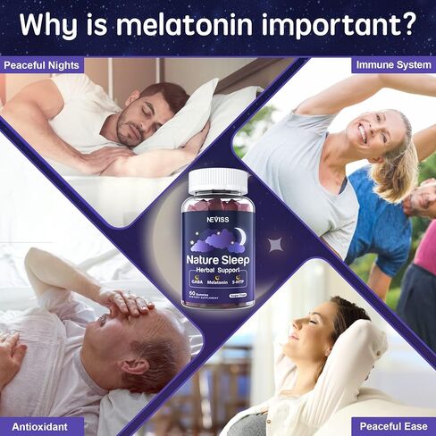 علكة الميلاتونين 3 مجم 6 مجم | خالٍ من السكر - مساعد Zzz طبيعي مع جليسينات المغنيسيوم، وجذور الناردين، و5-HTP، وGABA، وL-Tryptophan، والبابونج، وبلسم الليمون لدورة الراحة الصحية، واستيقظ منتعشًا، 120 وجبة in Kuwait