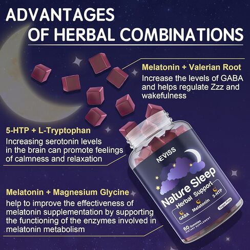 علكة الميلاتونين 3 مجم 6 مجم | خالٍ من السكر - مساعد Zzz طبيعي مع جليسينات المغنيسيوم، وجذور الناردين، و5-HTP، وGABA، وL-Tryptophan، والبابونج، وبلسم الليمون لدورة الراحة الصحية، واستيقظ منتعشًا، 120 وجبة in Kuwait