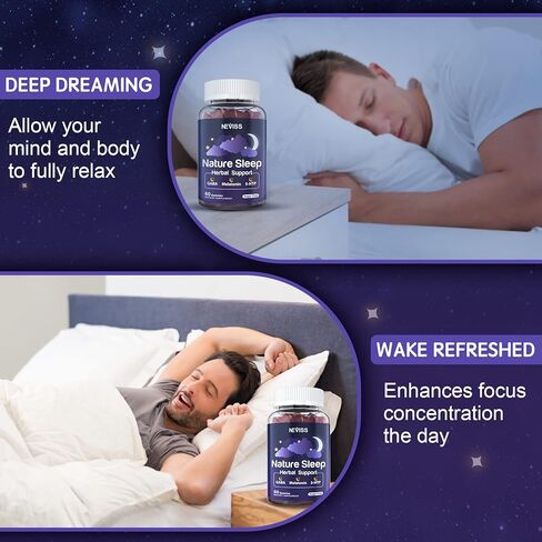 علكة الميلاتونين 3 مجم 6 مجم | خالٍ من السكر - مساعد Zzz طبيعي مع جليسينات المغنيسيوم، وجذور الناردين، و5-HTP، وGABA، وL-Tryptophan، والبابونج، وبلسم الليمون لدورة الراحة الصحية، واستيقظ منتعشًا، 120 وجبة in Kuwait