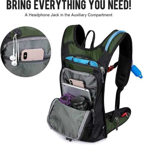 G4Free Insulated Hydration Backpack Pack with 2L BPA Free Bladder for Outdoor Running Hiking Cycling Camping in Saudi Arabia