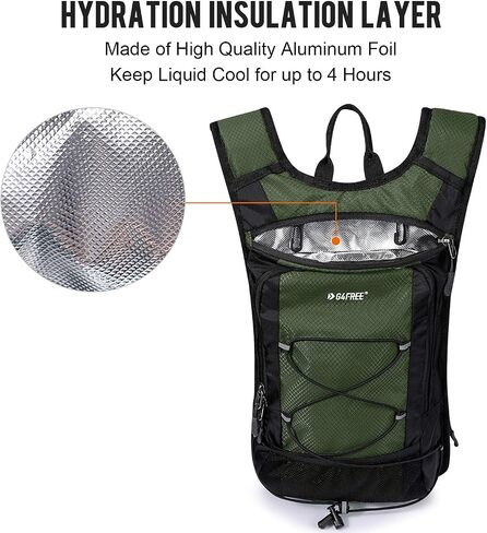 G4Free Insulated Hydration Backpack Pack with 2L BPA Free Bladder for Outdoor Running Hiking Cycling Camping in Saudi Arabia