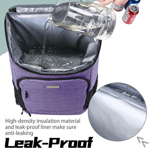 BAGLHER Lightweight Insulated Cooler Backpack - 30 Cans, Leak-Proof for Lunch, Picnic, Hiking, Camping Trips in Kuwait