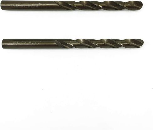 مجموعة رؤوس مثقاب كوبالت من الفولاذ عالي السرعة 1/4 بوصة من SPKLINE 6.35 مم (1/4 بوصة) بطول Jobber Twist M35 لقمة مثقاب معدنية للفولاذ المقاوم للصدأ ومجموعة رؤوس مثقاب معدنية صلبة in Kuwait