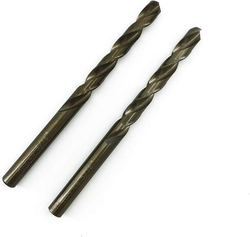 مجموعة رؤوس مثقاب كوبالت من الفولاذ عالي السرعة 1/4 بوصة من SPKLINE 6.35 مم (1/4 بوصة) بطول Jobber Twist M35 لقمة مثقاب معدنية للفولاذ المقاوم للصدأ ومجموعة رؤوس مثقاب معدنية صلبة in Kuwait