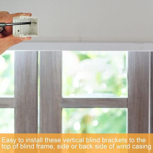 6 حزم 1 بوصة الدعائم البلاستيكية للنافذة المكفوفين الدعائم العمودية الستائر الرأسية الستائر الرأسية العمودية الستائر الرأسية مجموعات التثبيت قوس استبدال دعامات الستائر in Kuwait