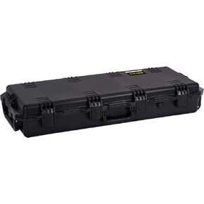 MEIJIA Portable Rolling Waterproof All Weather Rifle Hard Case with Wheels,Customizable Fit Foam Inserted, Lightweight design,39.75"X16.5"X6.7"