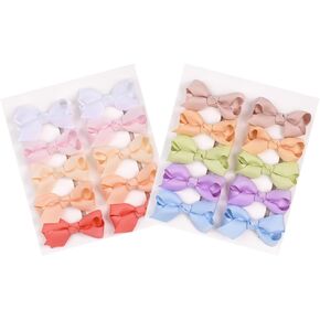 أقواس شعر من Ruyaa مقاس 2.5 سم، مشابك شعر للفتيات الصغيرات مبطنة بالكامل ولا تنزلق للشعر الناعم، مشابك للأطفال، دبابيس شعر مغطاة بالكامل، إكسسوارات شعر للفتيات الصغيرات، أقواس أطفال in Kuwait