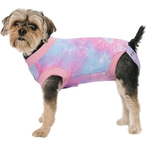 BRKURLEG بدلة تعافي الكلاب بعد الجراحة، قميص مخصّص للحيوانات الأليفة للإناث من الكلاب والقطط، سترة مريحة بعد العملية الجراحية لجروح البطن، الفطام، بدلة هزلي مضادة لللعق in Kuwait