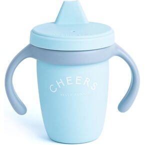 كوب بيلا تونو هابي سيبي - أكواب سيبي انتقالية للأطفال بعمر 6 أشهر فما فوق، أكواب سيبي للأطفال والرضع بمقابض قابلة للإزالة وغير سامة، سيليكون خالٍ من مادة BPA، سيبين جميلة، 8 أونصة in Kuwait