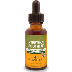 Herb Pharm Certified Organic Intestinal Soother Liquid Herbal Formula with Turmeric Extract - 1 Ounce (FIS01)