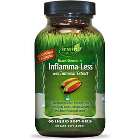 Irwin Naturals قوة إضافية مضادة للالتهاب مع مستخلص التورماسين - 60 كبسولة هلامية سائلة - لأسلوب حياة نشط in Kuwait