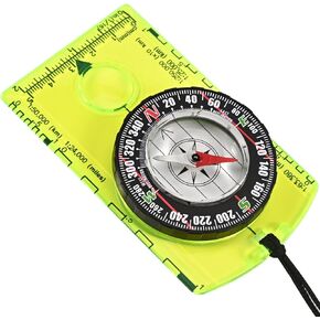 Hiking Compass for Kids, Lightweight Orienteering Compass of Field and Exploration Survival Gear, Professional Boy Scout Compass for Outdoor and Camping Accessories in Kuwait