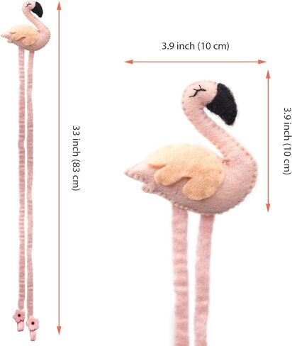 حامل فيونكة شعر معلقة من جلاسيارت ون فلامينجو | حامل عصابة الرأس منظم لأقواس الشعر للفتيات، منظم أكسسوارات شعر الأطفال، منظم تخزين ديكور معلق على الحائط لغرفة الفتيات الصغيرات | فكرة هدية in Kuwait