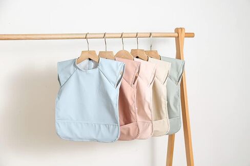 Waterproof Baby Bibs,Infant Toddler Extra Cover Feeding Bib With Food Catcher,Easy Clean & Washable in Saudi Arabia