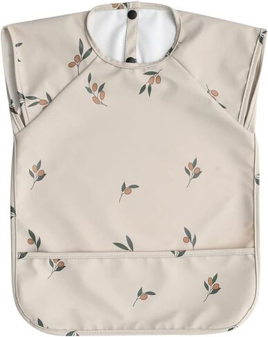 Waterproof Baby Bibs,Infant Toddler Extra Cover Feeding Bib With Food Catcher,Easy Clean & Washable in Saudi Arabia