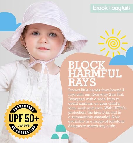 Kids Sun Hat - Toddler Beach Hat, Girls Sun Hat, Sun Hat Toddler, Kids Beach Hat - Kids Sun Hat Boys & Girls with Wide Brim in Kuwait
