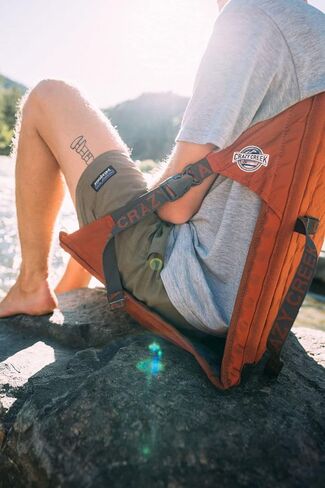 كرسي Crazy Creek HEX 2.0 LongBack لحقائب الظهر والتخييم واستخدام الاستاد، عرض إضافي وارتفاع خلفي للراحة، سعة وزن 250 رطل، أشرطة قابلة للتعديل مع أبازيم قفل الصخور (R) in Kuwait