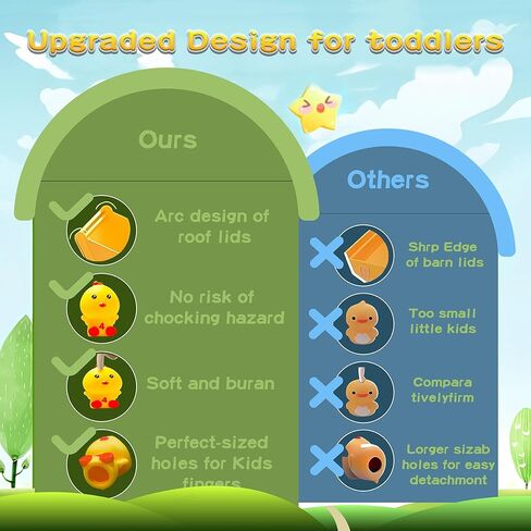 ألعاب تعليمية لعمر 1 2 3 سنوات، 12 قطعة من ألعاب حيوانات المزرعة لعد مونتيسوري للأطفال الصغار، ألعاب حركية دقيقة لفرز المطابقة، هدية عيد الميلاد وعيد الفصح للأطفال الأولاد والبنات من سن 12 إلى 18 شهرًا in Kuwait