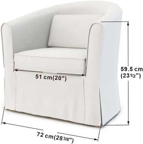 FMCTL Ektorp Tullsta Chair Cover Replacement for IKEA Tullsta Armchair, Ektorp Tullsta Couch Cover, Ektorp Tullsta Armchair Slipcover Only.Doesn't fit Other Brand Chair!(Dark Ocean) in Saudi Arabia