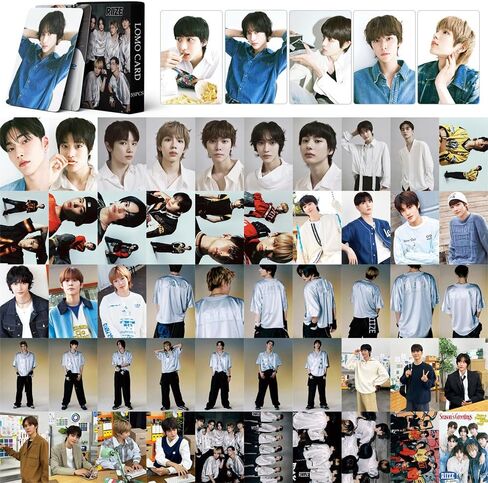 فن وير تيك بطاقات صور توك ساكسي من رايز، 55 قطعة من بطاقات البوم رايز 2023 توك ساكسي لومو هدية لمحبي الكيه بوب للاولاد والبنات in Kuwait