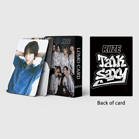 فن وير تيك بطاقات صور توك ساكسي من رايز، 55 قطعة من بطاقات البوم رايز 2023 توك ساكسي لومو هدية لمحبي الكيه بوب للاولاد والبنات in Kuwait