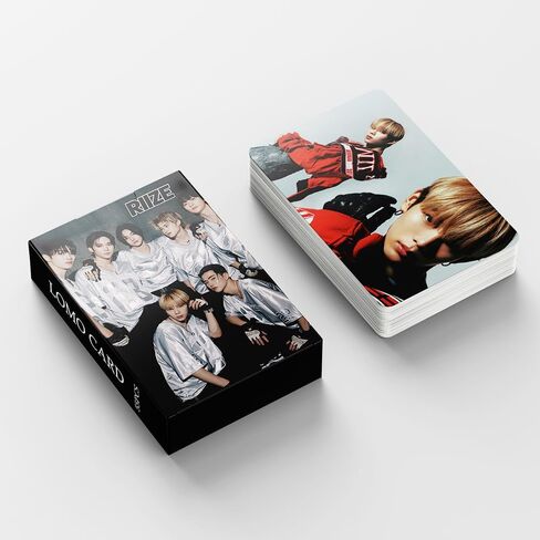 فن وير تيك بطاقات صور توك ساكسي من رايز، 55 قطعة من بطاقات البوم رايز 2023 توك ساكسي لومو هدية لمحبي الكيه بوب للاولاد والبنات in Kuwait