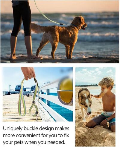 ANJOBIBI أطواق الكلاب تسخير المقاود المقاود الأساسية الياقات تسخير المقاود المقاود الأساسية (أخضر، 5 قدم) in Kuwait