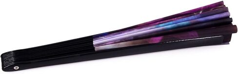 Amajiji مروحة كبيرة قابلة للطي جالاكسي، مروحة يد صينية/يابانية قابلة للطي من قماش النايلون، مراوح يدوية قابلة للطي للنساء/الرجال، هدية مهرجان مروحة اليد، مروحة يدوية قابلة للطي، مروحة رقص (AM2) in Kuwait