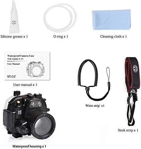 ضفادع البحر لـ Canon 550D T2i 18-55mm Lens EOS تحت الماء غطاء غطاء غطاء مقاوم للماء in Saudi Arabia