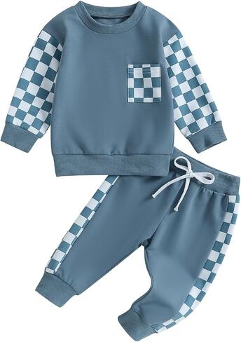 Toddler Baby Boy Halloween Outfit Long Pumpkin Shirt Pant Clothes Set 6M-2T | Infant Baby Boy Halloween Outfit Long Sleeve Funny Pumpkin Shirts Pant Set Toddler Halloween Clothes 6 12 18 24 Months 2T in Saudi Arabia