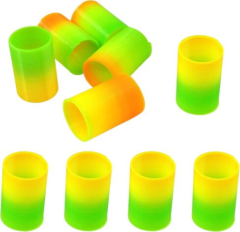 Andiker Cat Spiral Spring، 10 قطع طويلة من الألعاب الإبداعية للقطط، لعبة تفاعلية للقطط، متينة من البلاستيك الثقيل، لعبة زنبركية ملونة للقطط من أجل الضرب والعض والصيد واللعب الصحي النشط (10 قطع) in Kuwait