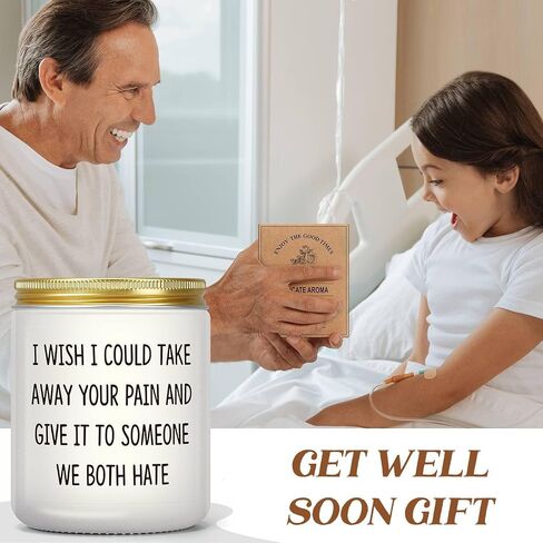 Get Well Soon Gifts for Women Men, Funny Get Well Gifts for Her Him, After Surgery Present, Feel Better Gifts for Mom Sick Friends, Grieving, Divorce, Sorry for Your Loss Gift, Take Your Pain Candle in Kuwait
