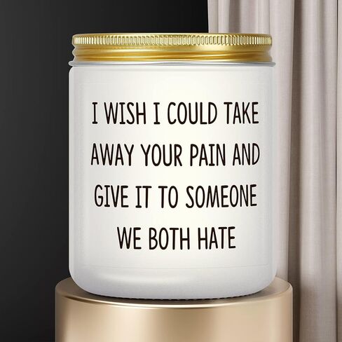Get Well Soon Gifts for Women Men, Funny Get Well Gifts for Her Him, After Surgery Present, Feel Better Gifts for Mom Sick Friends, Grieving, Divorce, Sorry for Your Loss Gift, Take Your Pain Candle in Kuwait