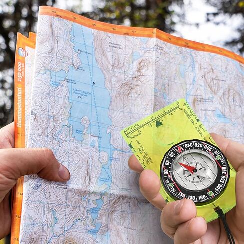 Hiking Compass for Kids, Lightweight Orienteering Compass of Field and Exploration Survival Gear, Professional Boy Scout Compass for Outdoor and Camping Accessories in Kuwait