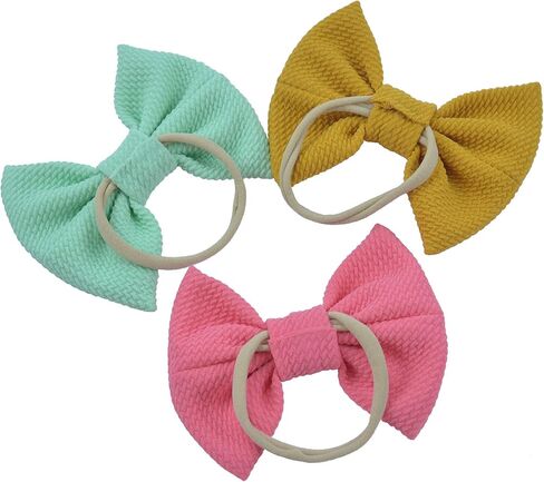 عصابات رأس وأقواس للفتيات الصغيرات لإكسسوارات التصوير الفوتوغرافي للأطفال حديثي الولادة (أقواس مقاس 4.1 بوصة) in Kuwait