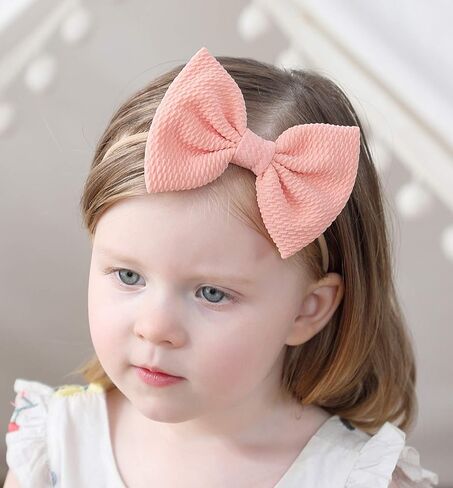 عصابات رأس وأقواس للفتيات الصغيرات لإكسسوارات التصوير الفوتوغرافي للأطفال حديثي الولادة (أقواس مقاس 4.1 بوصة) in Kuwait