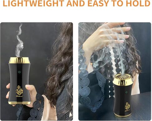 Electric Incense Burner, Portable USB Rechargeable Aroma Diffuser, Car Electric Incense Burner, Arab bakhoor Muslim Incense Holder for Car and Home in Kuwait