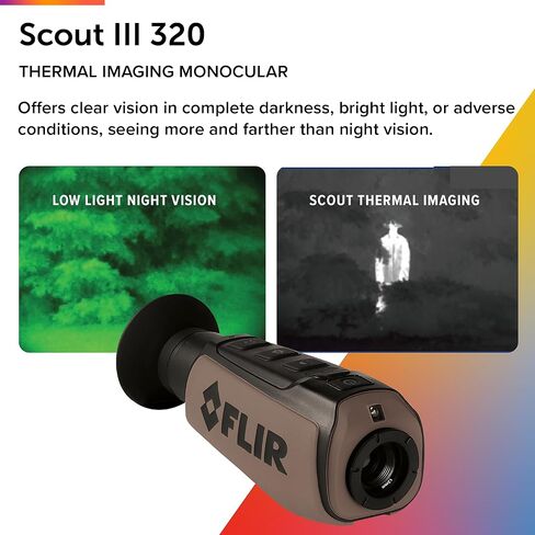 FLIR Scout TKx - منظار أحادي مدمج للتصوير الحراري/الأشعة تحت الحمراء لمشاهدة الحياة البرية والصيد والأنشطة الخارجية in Kuwait
